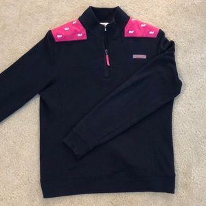 Navy quarter zip vineyard vines pull over sweater